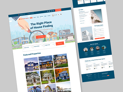 Real Estate Website Landing Page design landing page real estate real estate landing real estate website responsive ui design uiux design ux design website website landing page