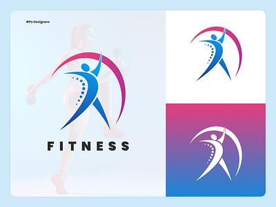 Fitness Logo Design branding color design fitness graphic illustration logo vector