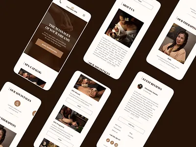 Thai Bali Spa Redesign Concept design figma ui ux ui web design