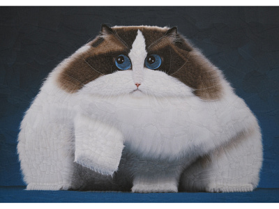 Atlas cat cats collage dribbble illustration paper portrait
