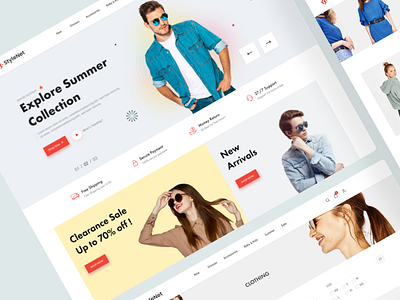 StyleNet - eCommerce Website clothing creative design design agency ecommerce ecommerce marketing fashion fashion store fashion website landing page landing page design lifestyle online business online store store trendy design ui ui ux design uidesign webdesign website design