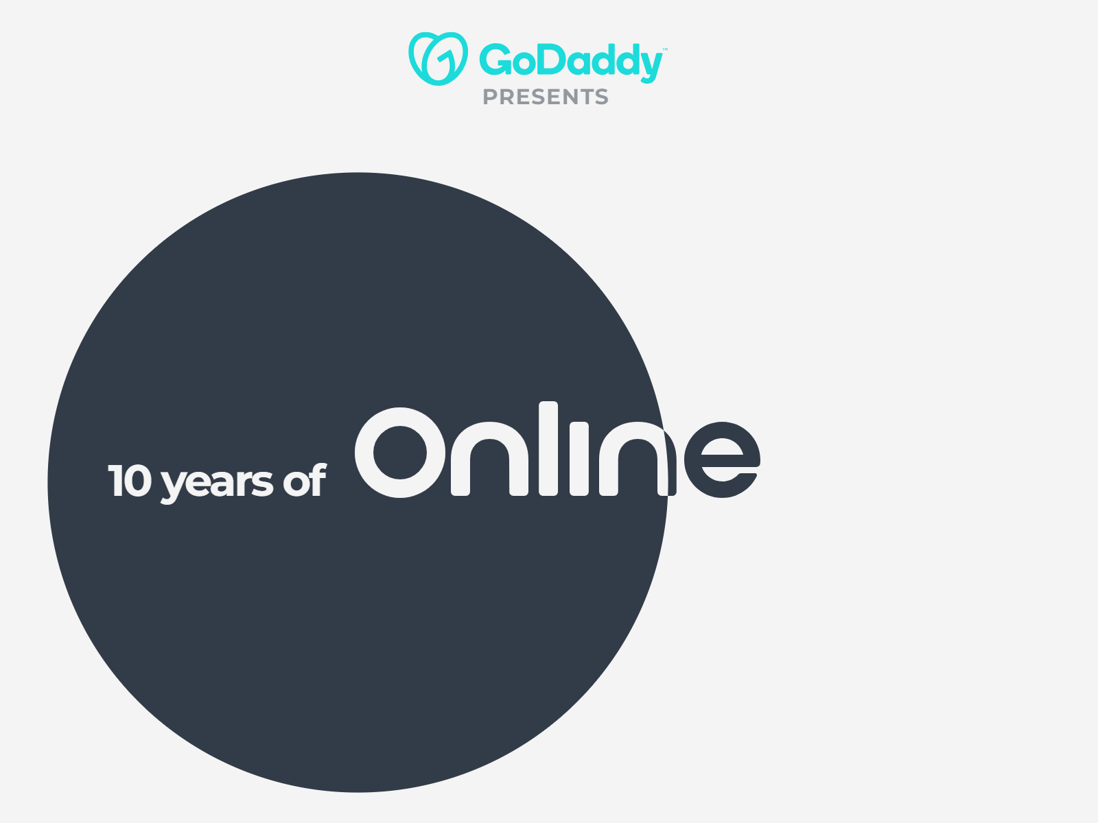 GoDaddy .Online 10th Anniversary Logo .online animation anniversary branding design dot gif godaddy graphic design happy 10th anniversary! logo logo animation motion graphics online
