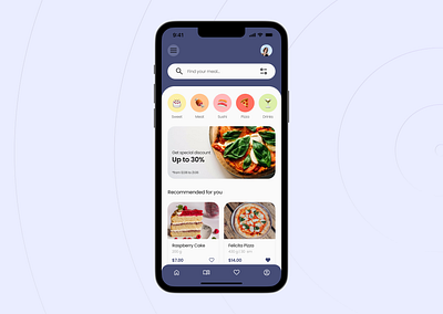 Food Delivery App app design delivery app design designconcept figma food app mobile app mobile design ui uiux uiux design user experience user interface ux webdesign