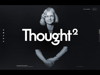 Thought Square — Landing Page Proposal art direction branding design innovation interaction design open typogaphy ui ux