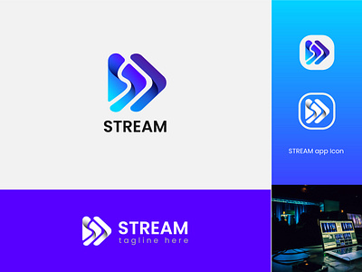 Stream Logo Design branding creative logo crypto logo logo logo design modern logo vect plus