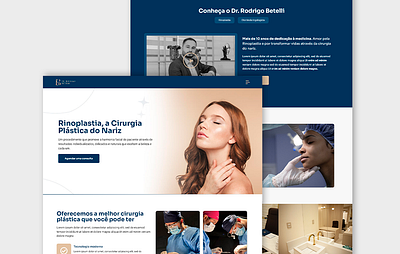 Rhinoplasty Clinic - Website branding design element elementor figma graphic design illustration logo ui ui design uiux web webdesign