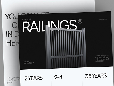 Railings / corporate website for the company b2b b2c clients company corporate website customized solutions customrailings exteriorrailings landing page metalrailings metalwork modernrailings production protection railings safetyrailings security ui website woodenrailings