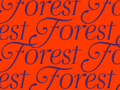 Forestype branding design lettering type typography vector