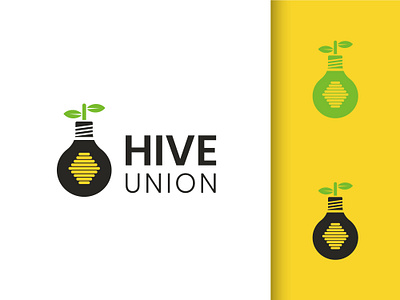 Hive Union branding bright idea bulb fun logo graphic art graphic design growth hive iconic logo logo logo design logodaily logos modern new logo simplicity union vector vector art yellow