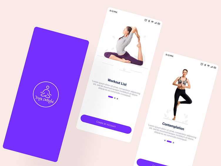 Latest YOGA Mobile App Design by Md Ashraful Islam on Dribbble