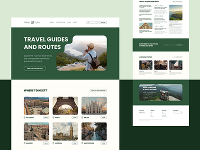 Travel Click Redesign Concept design figma ui ux ui web design