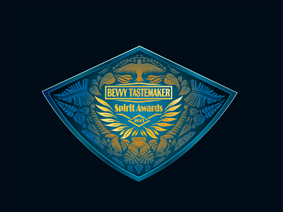 Bevvy Tastemaker 2023 Spirit Awards Logo design graphic design illustration logo