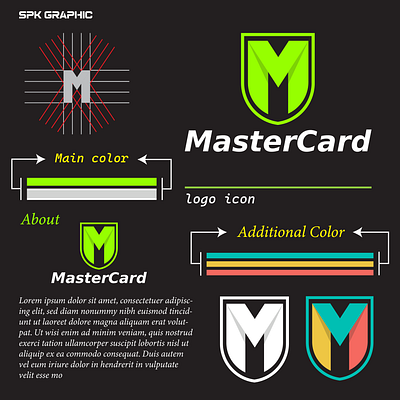 Morden "M" logo for mastercard company