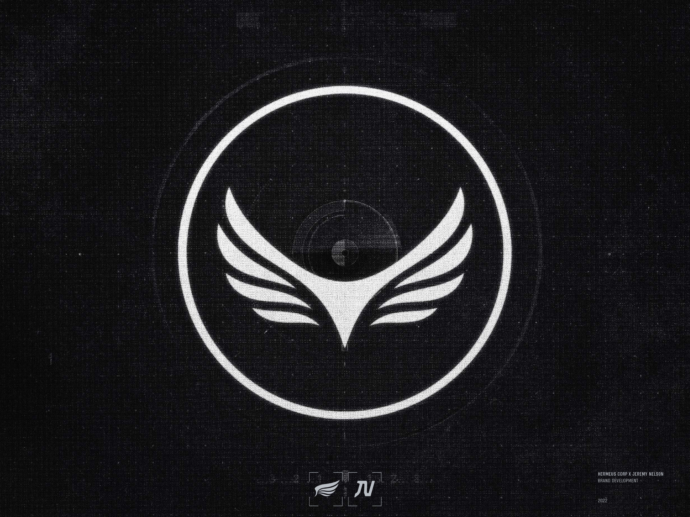 Hermeus | Halcyon Visual Identity aerospace aviation brand design brand identity branding hypersonic icon identity logo logotype space supersonic wing wing logo wordmark