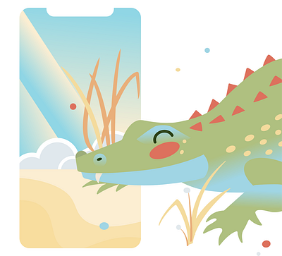 Alligator illustration
