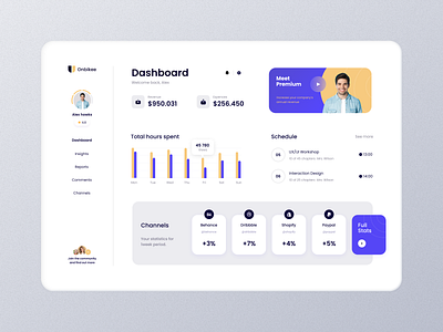 Onbikee- Finance Dashboard UI Concept admin panel analytics app chart clean dashboard dashboard ui data finance financial graph minimal modern stats user dashboard user panel ux ui web design