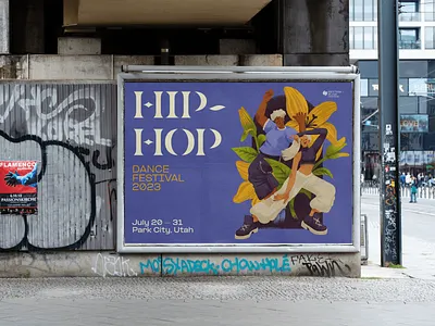 Dance Festival Poster Design: Hip Hop advertising billboard branding business illustration dance dancers design design studio digital art digital illustration digital painting event poster graphic design hip hop hobby illustration illustrator marketing poster poster design