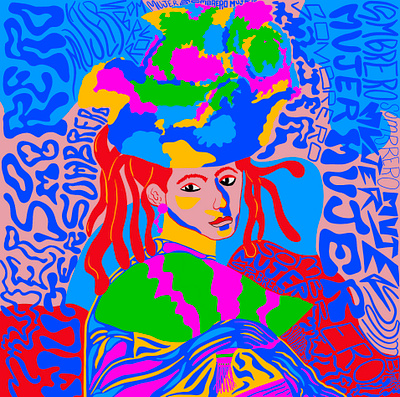Mi versión de “Mujer con sombrero” de Henri Matisse.