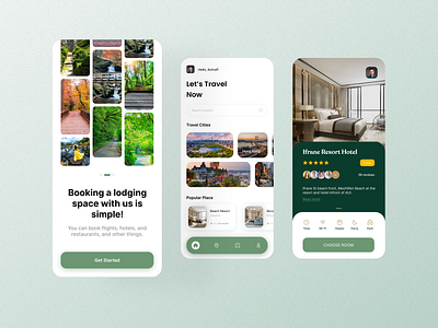 Hotel Booking App booking app flight booking flight booking ap hotel booking hotel booking app mobile app mobile design online booking app travel app ui ui mobile uiux ux vacation vacation app