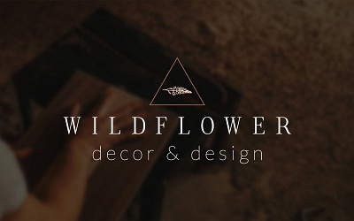 Wildflower Decor and Design Branding branding business logo decor and design graphic design handmade handmade business logo vector
