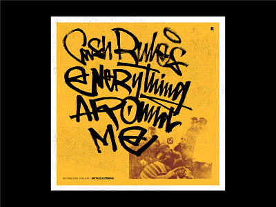 C.R.E.A.M - Cover Art calligraffiti calligraphy cover art cream graffiti hip hop single typography wu tang clan wutang