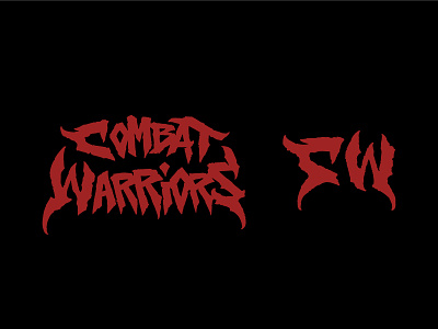 COMBAT WARRIORS blood branding combat gaming lettering logo logotype roblox typography videogame war warrior