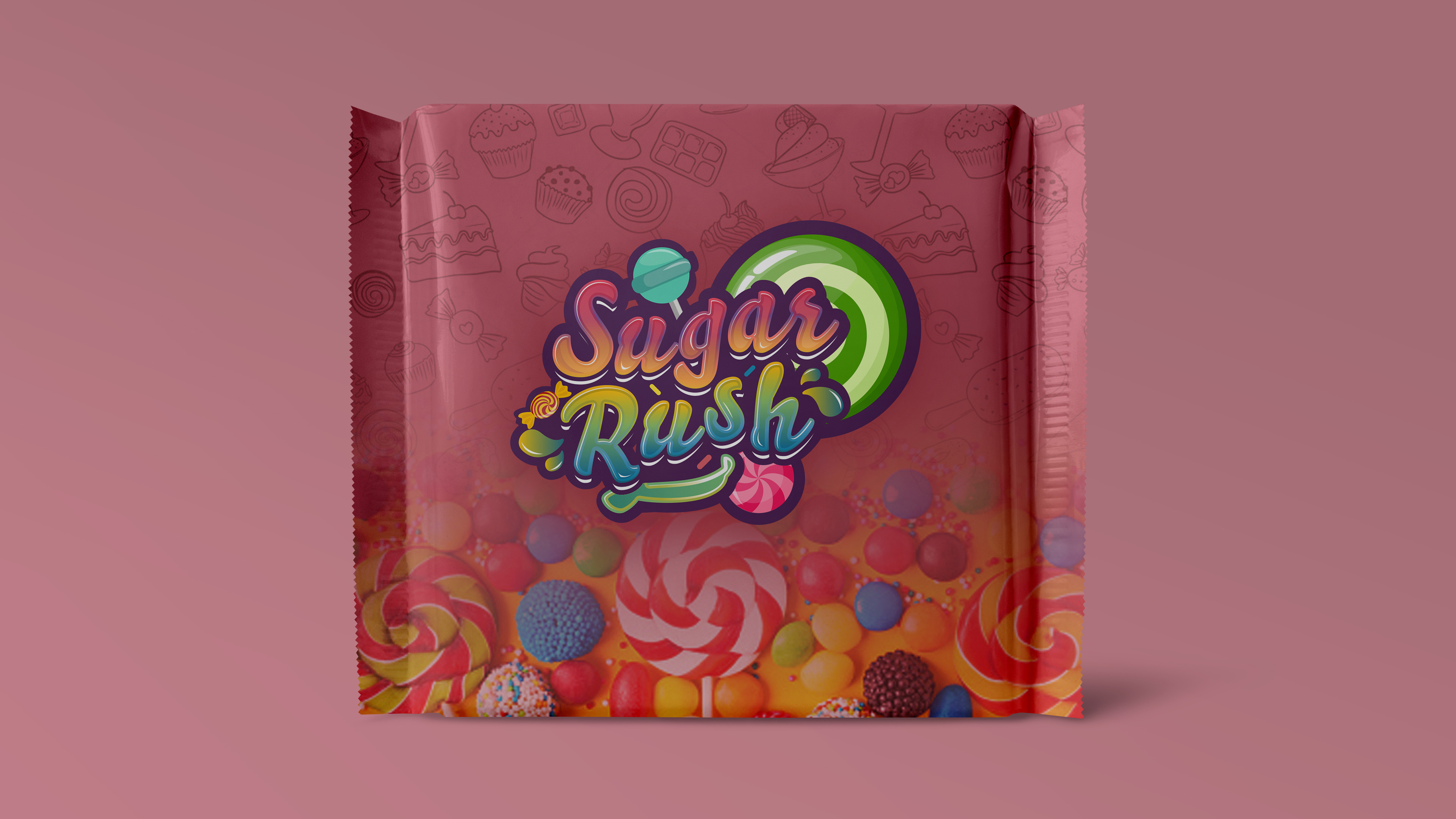 Sugar Rush - Packaging Design branding candy package candylogodesign creative design creativity design illustration logo logodesign packagedesign rahmanshoieb sr sugarrush typography