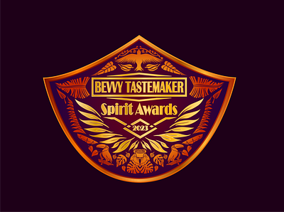 Bevvy Tastemaker 2023 Spirit Awards Logo V2 design graphic design illustration logo vector