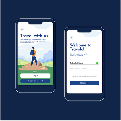 Travelo - Travel App 30daysuichallenge app appicon branding design illustration logo travel travelapp ui uiapp uidesign uielements