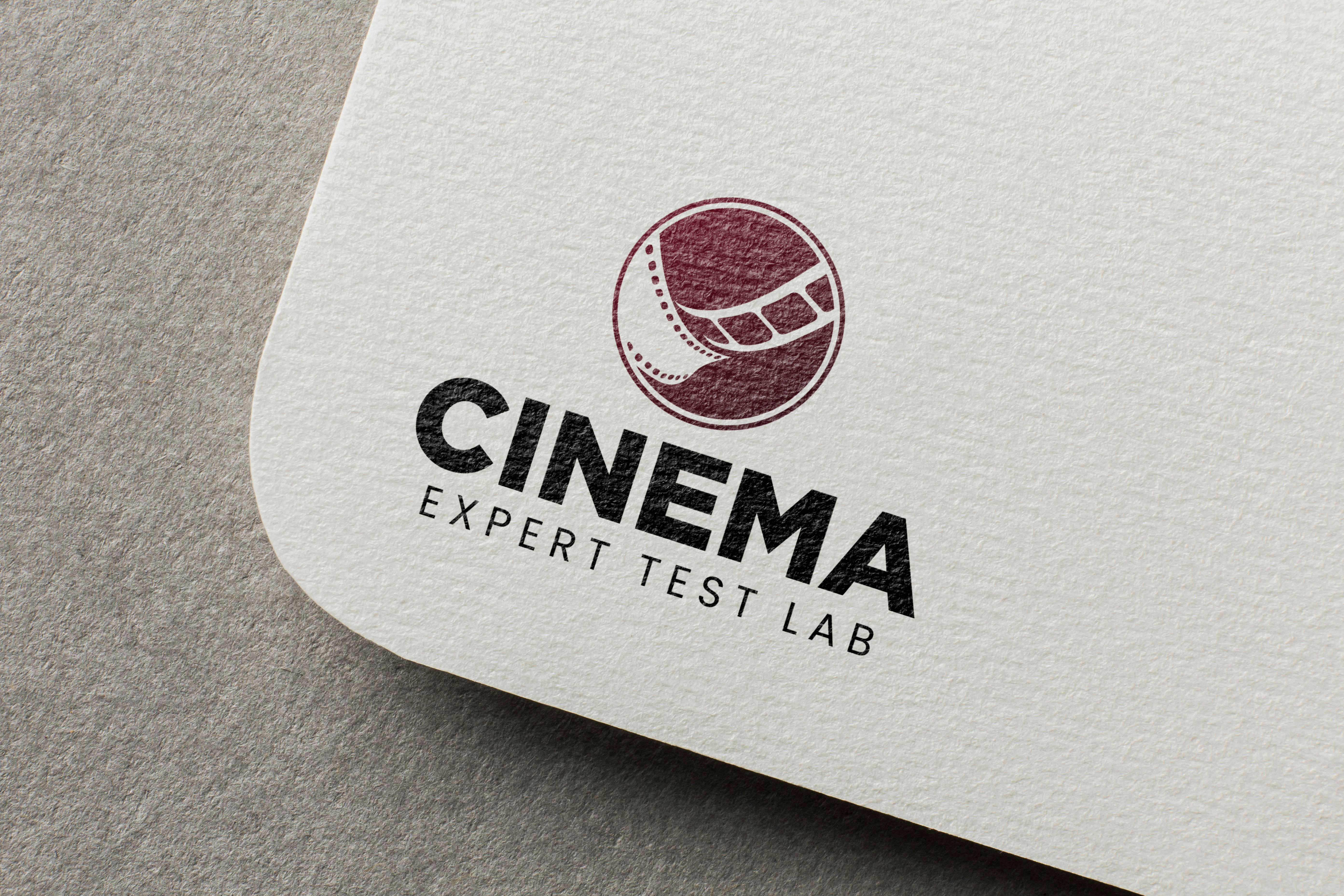 Cinema Expert Test Lab - Logo Design advertising branding cinema cinemalogos conceptual logos creativity expert filmmakinglogos logodesign minimal logo designs proffesional logo designer rahmanshoieb reels logos test lab typography