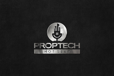 Proptech Podcast Show - Logo Design advertising branding creative design graphic design illustration logo logodesign minimal modern podcast logo design proptech logo design rahmanshoieb realestate podcast logo typography