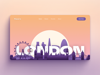 Piacere — Your Travel Guide design illustration interface landing landing page minimal modern web web design