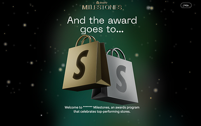 Shopify Milestones branding design figma graphic design shopify ui
