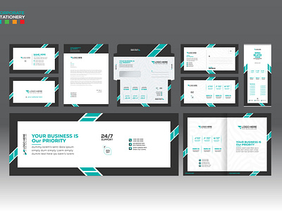 Corporate Stationery Design for any use office stationery stationery