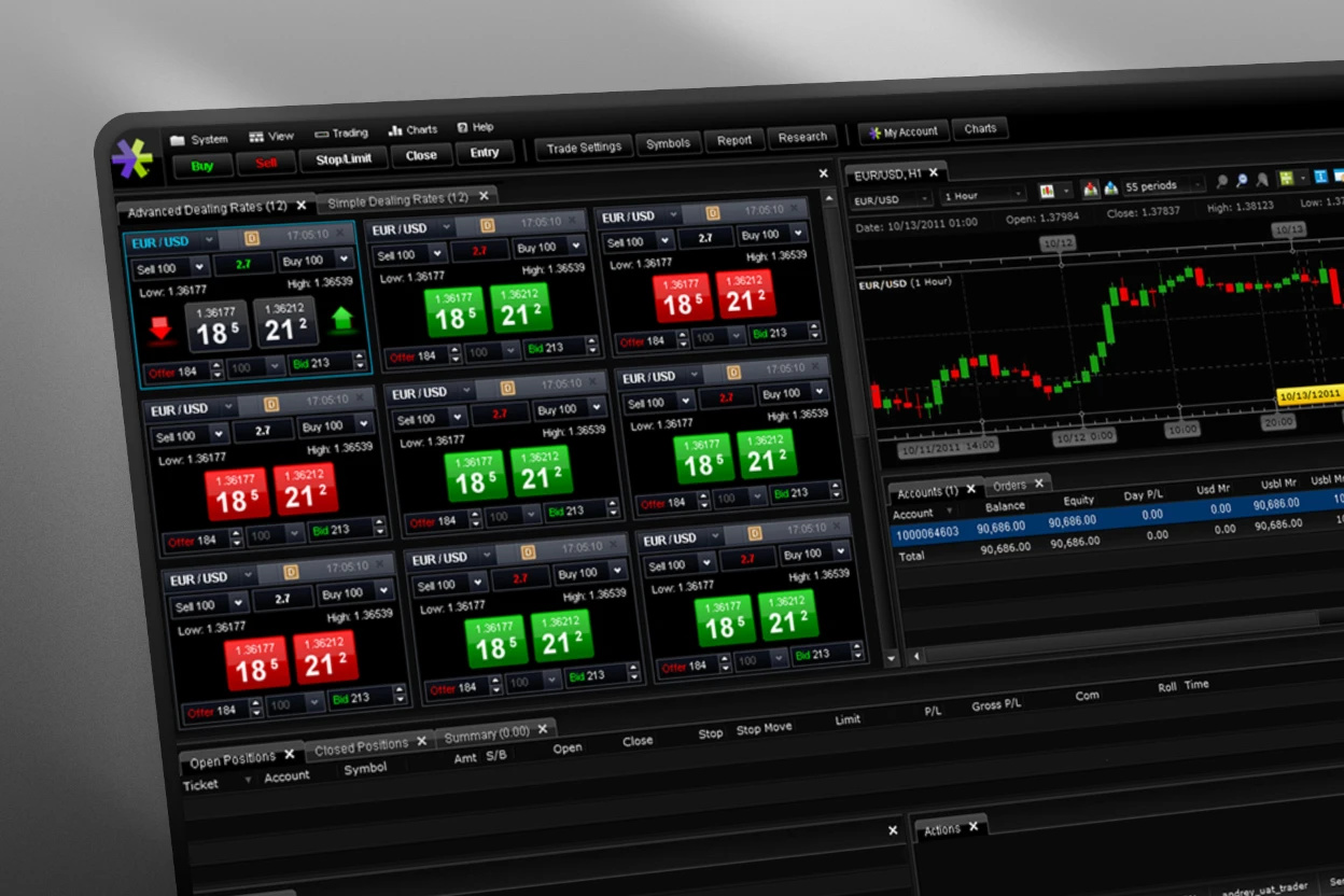 Trading Platform app ui ux