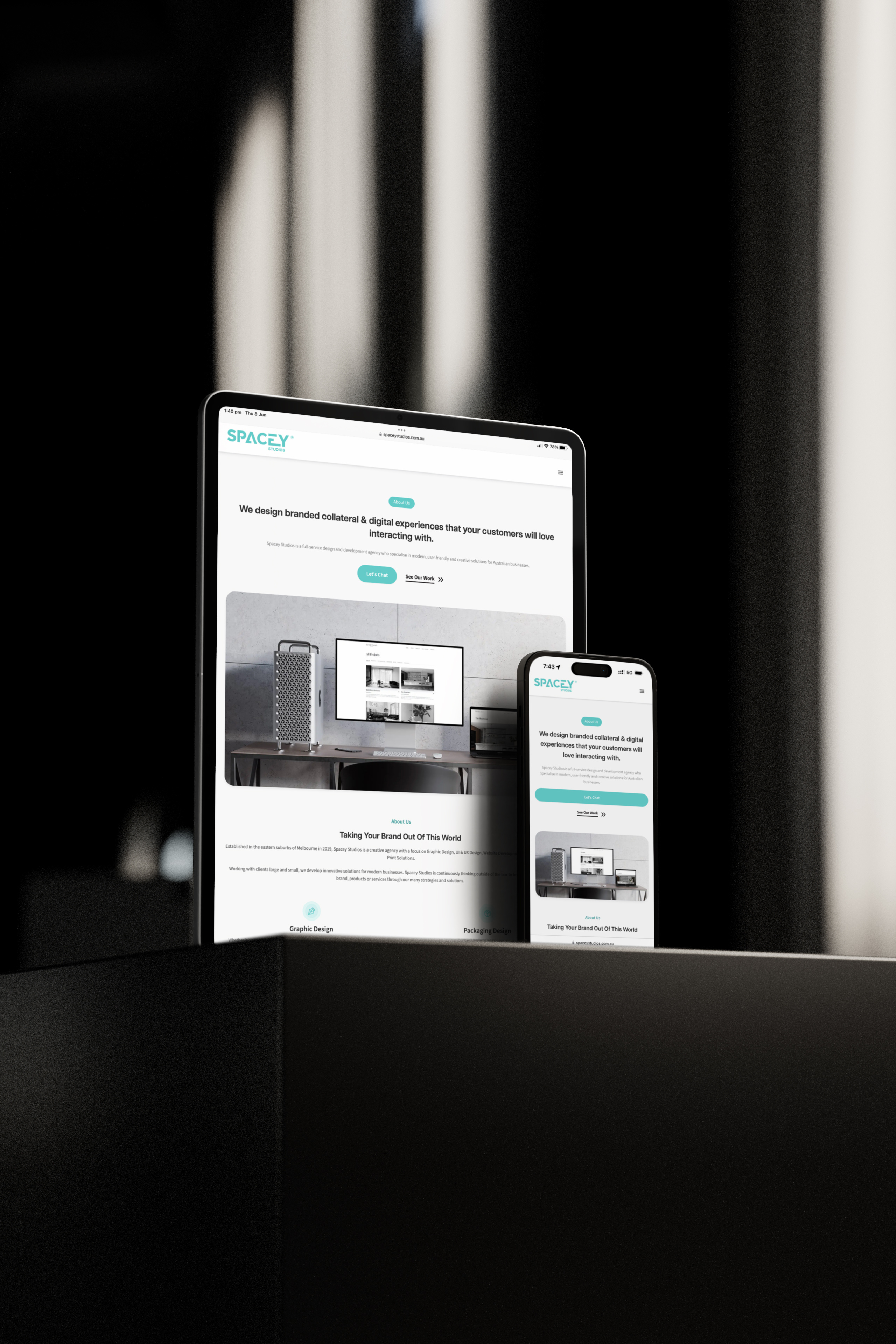 Introducing the new website for Spacey Studios… australia design studio figma melbourne spacey studios ui ui design ux ux design web design web development webflow website wordpress