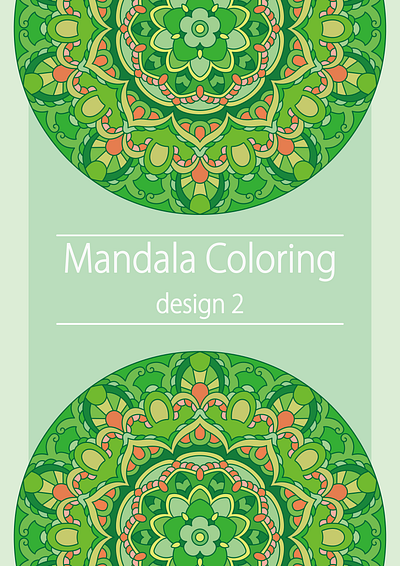 Mandala coloring 4 illustration mandala mandala design