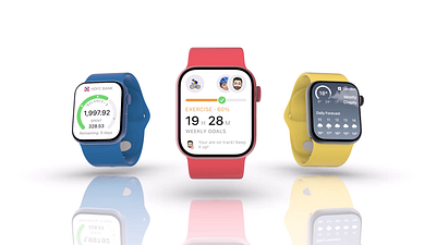 Apple watch widgets design motion graphics ui ux