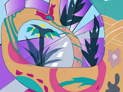 Road memories 2023 beach drawing glass illustration illustrator perspective photoshop road summer sunny sunstroke tattoo trip vibe