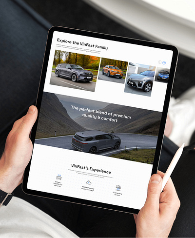 Vinfast Website Redesign animation car clean design e commerce mobile responsive ui ux