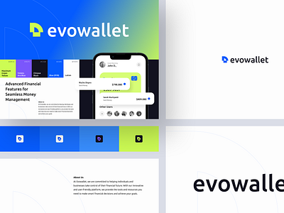 Evowallet ~ Brand Identity brand identity brandi branding colors crypto design logo finance marketing landing minimal ui ux wallet