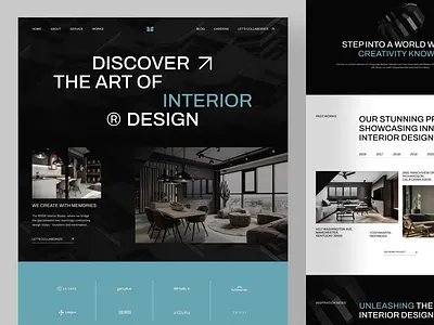 MODA® Interior Studio: Landing Page 3d anmation design interior homepage interior studio landing landing page motion ui web web design web designer web site website