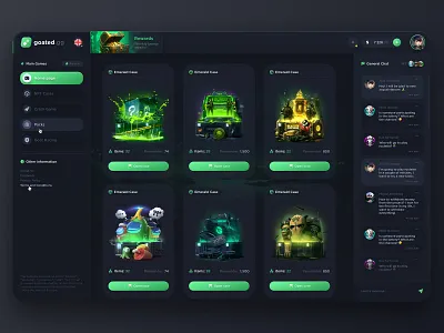 NFT Cases - Casino Interface case cases casino crash crypto cs go design gambling game illustration interface nft open case opening p2e slots ui upgrade ux web design