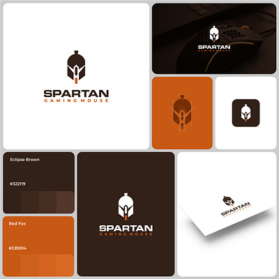 Spartan Gaming Mouse Logo arcade art brand brand design branding company design gaming graphic graphic design grid illustration logo mouse spartan sport symbol vector