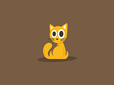 Cat cat icon ilustration logo