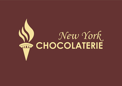 New York Chocolaterie Logo adobe illustrator branding corel draw food business graphic design illustration logo photoshop