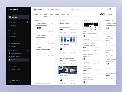 Project Management Dashboard clean daily challenge dashboard design figma kanban view minimalist project management project management dashboard sidebar ui ui ui challenge uxui