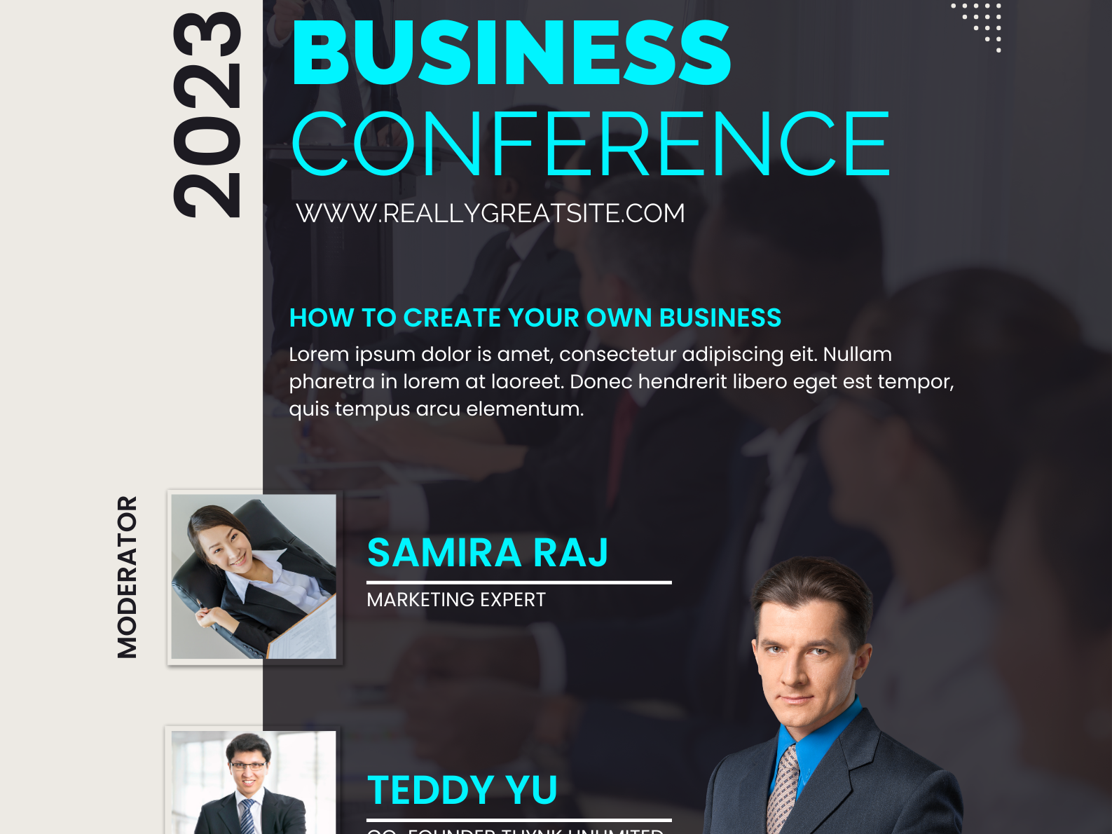 Business Conference Poster by Achyuta Luxuria on Dribbble