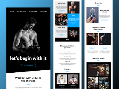 A Fitness Industry Email Design branding email email design graphic design newsletter poster ui ui design uxui
