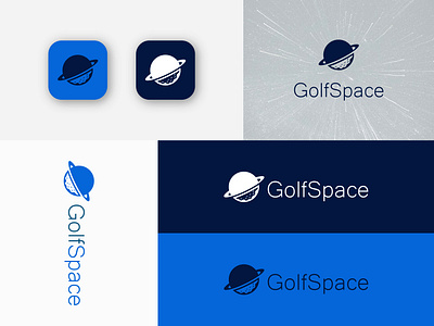 GolfSpace logo design. Space logo app apps logo branding design golf golf space gradient logo illustration logo logo design sky space ui vector